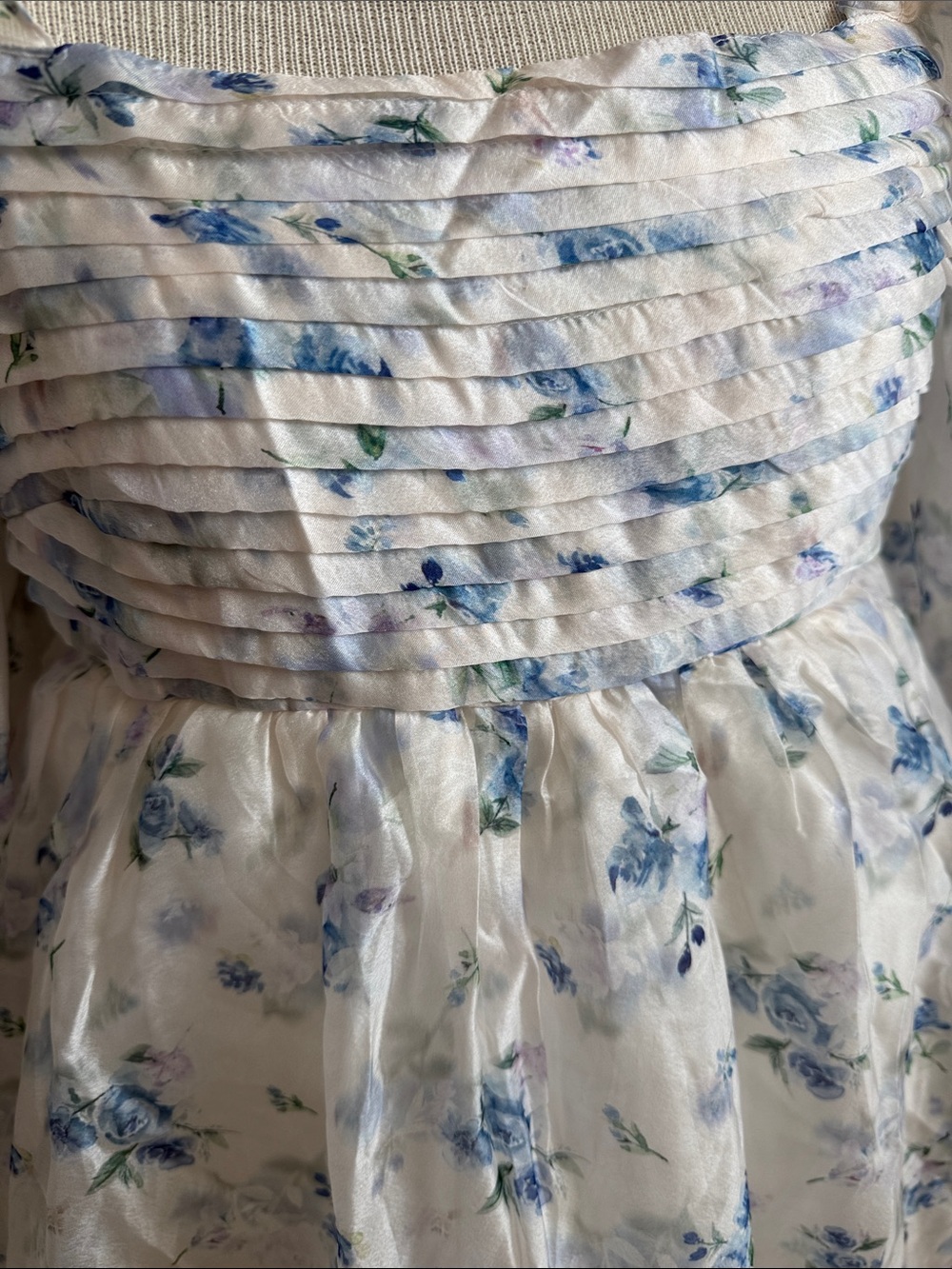 NWT!! Worth Collective - Melody Maxi Dress - Cerulean Blue Floral - Large - Picture 4 of 12